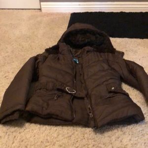 Kids girls brown jacket
